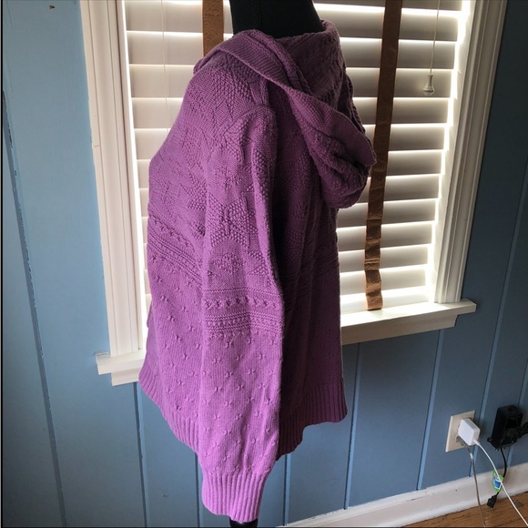 EUC VTG 90s / Y2K Quirky Retro Eclectic Knit Sweater Hoodie - Picture 8 of 11